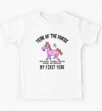 Born Year of The Horse Baby Kids Tee