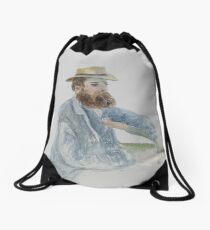 19th century watercolour portrait of EM Sneyd Kinnersley Drawstring Bag