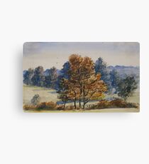 Watercolour of Ashbourne, 1870 Canvas Print