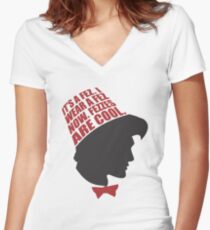 Fezzes are Cool Women's Fitted V-Neck T-Shirt