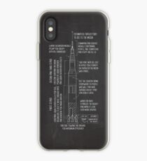 Saturn V Blueprint iPhone Case