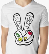 Occupy Wall Street Men's V-Neck T-Shirt