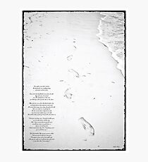 Footprints in the Sand Photographic Print