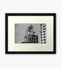 H & C Coffee Framed Print