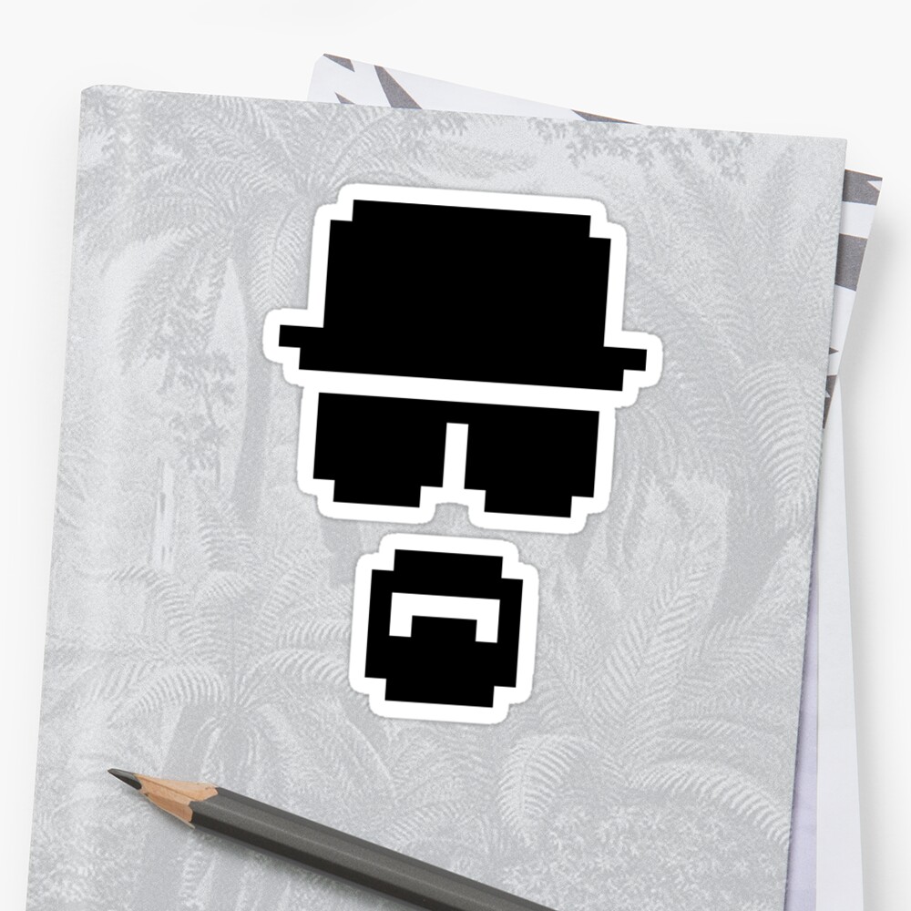 Pixel Heisenberg Stickers By Jwaring Redbubble