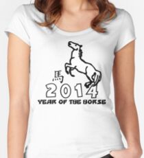 Year of The Horse Women's Fitted Scoop T-Shirt