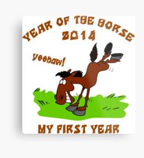 Born Year of The Horse Baby 2014 Metal Print