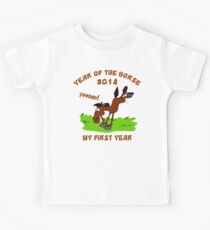 Born Year of The Horse Baby 2014 Kids Tee