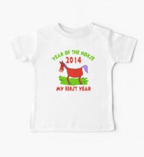 Born Year of The Horse 2014 Baby Baby Tee