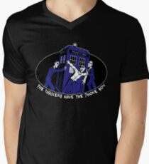 The Walkers have the Phonebox Men's V-Neck T-Shirt