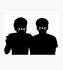 Dan & Phil |Â Shadows with whiskers Photographic Print