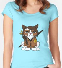 Grumpy Katniss Women's Fitted Scoop T-Shirt