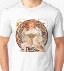Mucha – Flower Girl Unisex T-Shirt