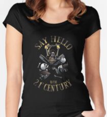 Ash says hello. Women's Fitted Scoop T-Shirt