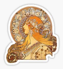 Mucha – Zodiac Sticker