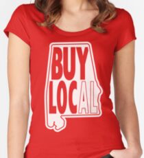 buy local white Fitted Scoop T-Shirt