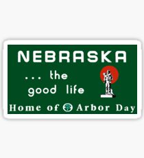 Welcome to Nebraska, Road Sign, USA Sticker