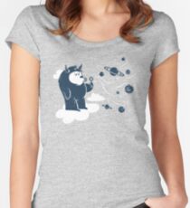 Universal Fun (in blue) Women's Fitted Scoop T-Shirt