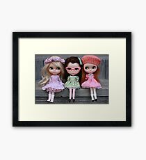 Side Part Sisters Framed Print