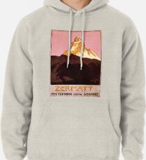 Vintage Matterhorn Mountain Pullover Hoodie