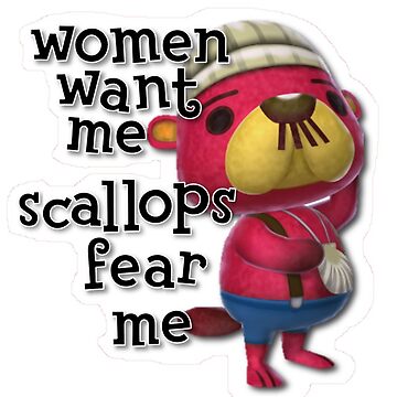 Pascal : Women want him, scallops fear him (water background pink