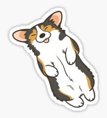 Sleeping Corgi Sticker