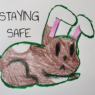 Artwork thumbnail, Bunny - Staying Safe, Youth, Kids, Boys, Girls by shirtcrafts