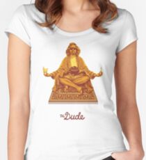 Camiseta entallada de cuello ancho El amigo Budha El gran Lebowski