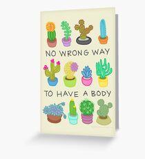 No Wrong Way to Have a Body Greeting Card