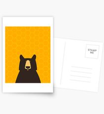 Black Bear Honeycomb Postcards