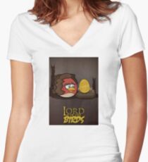 Lord of the Birds - Frodo Women's Fitted V-Neck T-Shirt