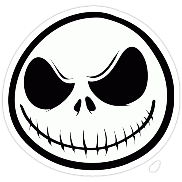Download "Jack Skellington Tee" Stickers by Cara Ford | Redbubble