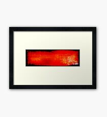 Tones of Red Framed Print