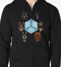 Teenagers with a death wish Zipped Hoodie
