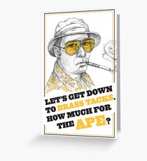 FEAR AND LOATHING IN LAS VEGAS- HUNTER S. THOMPSON Greeting Card