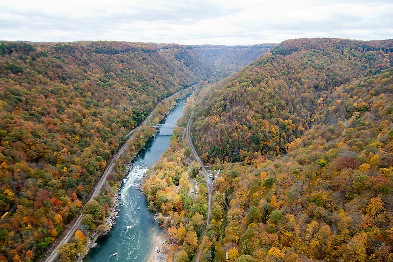 "New River Bridge Overlook, WV" by tonyaleigh Redbubble