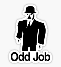 Odd Job from Goldeneye Shirt & Sticker Sticker