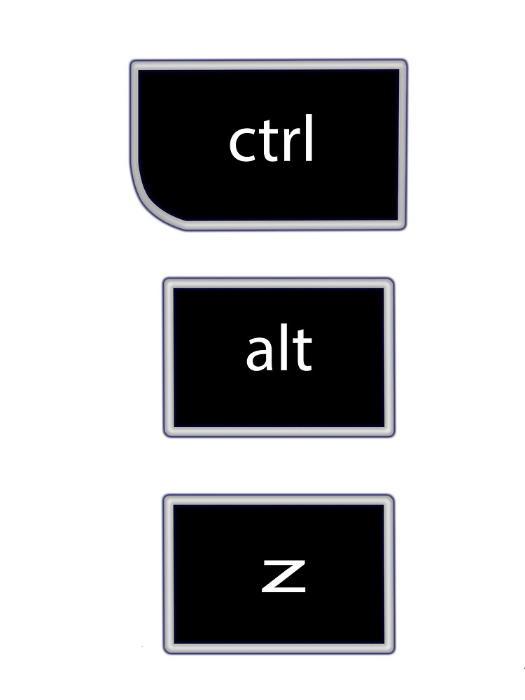 "ctrl alt z" Art Print by Illdesigns Redbubble