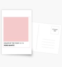 ROSE QUARZ PANTONE 2016 FARBE Postkarten