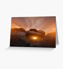 Balancing Sunset Greeting Card
