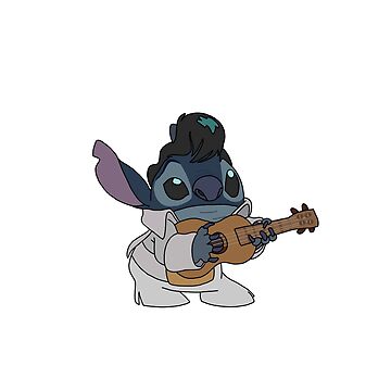Elvis Guitar Music Lilo and Stitch Disney Cartoon Wall Sticker Art