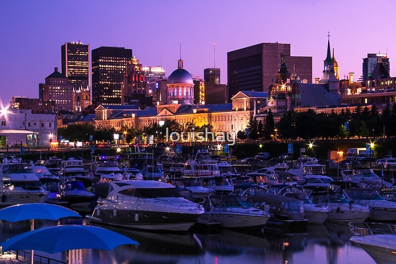 "Montreal old Port marina" by louishay | Redbubble