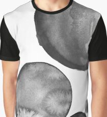 Ink Circles Abstract Art Graphic T-Shirt