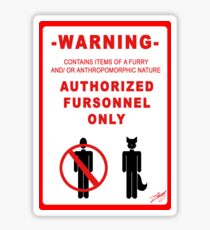 Authorized Fursonnel Sticker