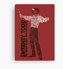 Sweeney Todd - Typography Canvas Print