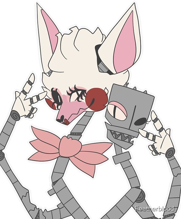 Fnaf The Mangle Sticker Stickers By Featherblood Redbubble
