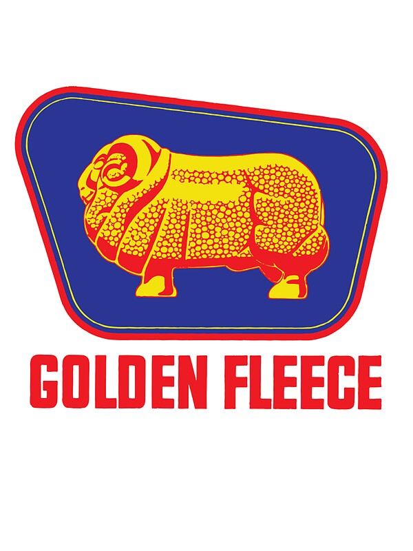 "Golden Fleece logo " Stickers by James Raynes Redbubble