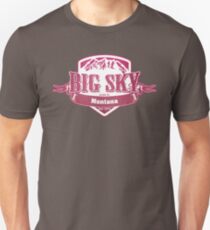 Camiseta unisex Big Sky Montana Ski Resort