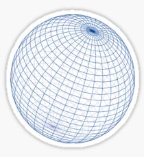 Perfect Sphere Duvet Cover Quilt - Grid Globe Pillow Sticker