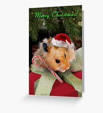 Merry Christmas Hamster Greeting Card